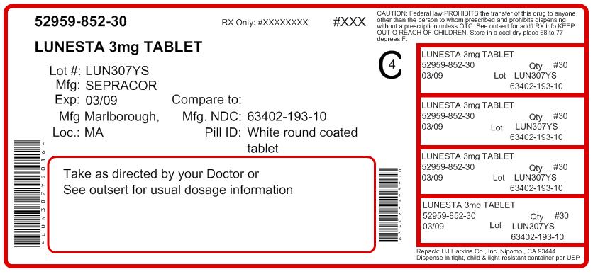 eszopiclone tableta