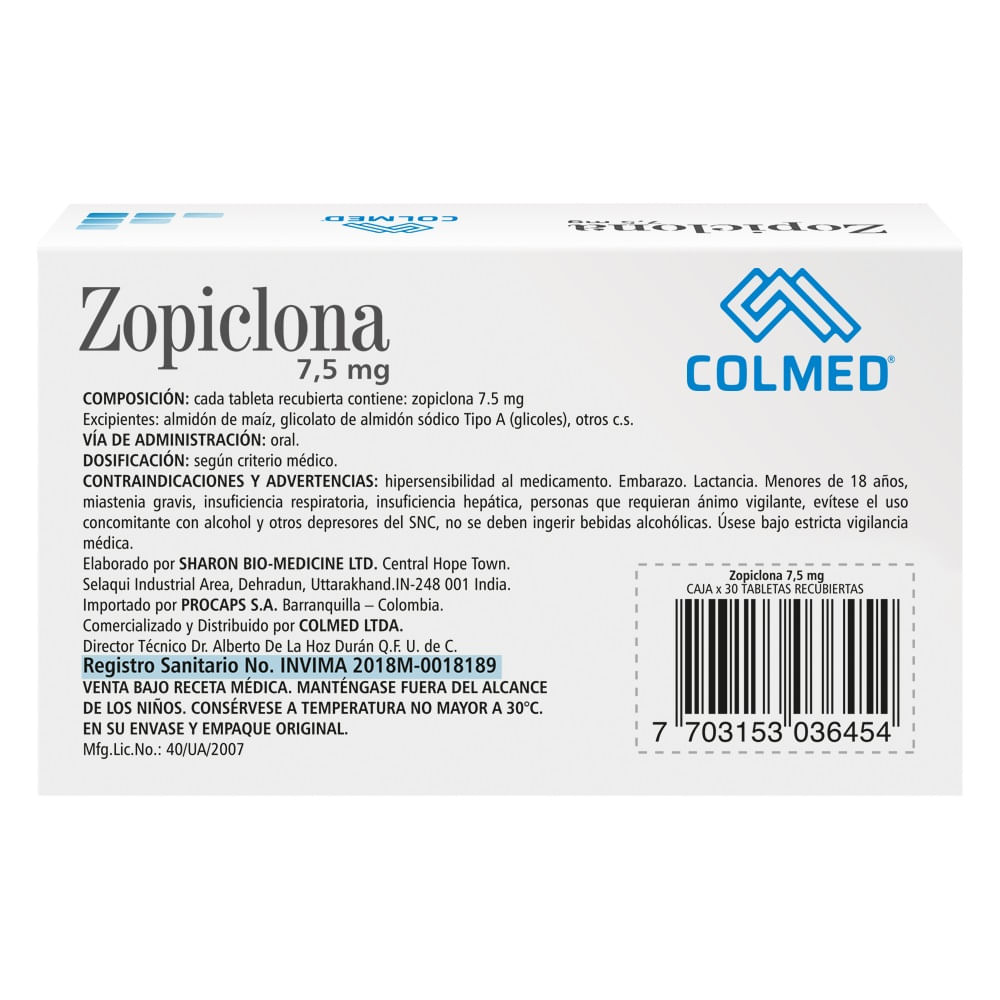 Zopiclone donde comprar