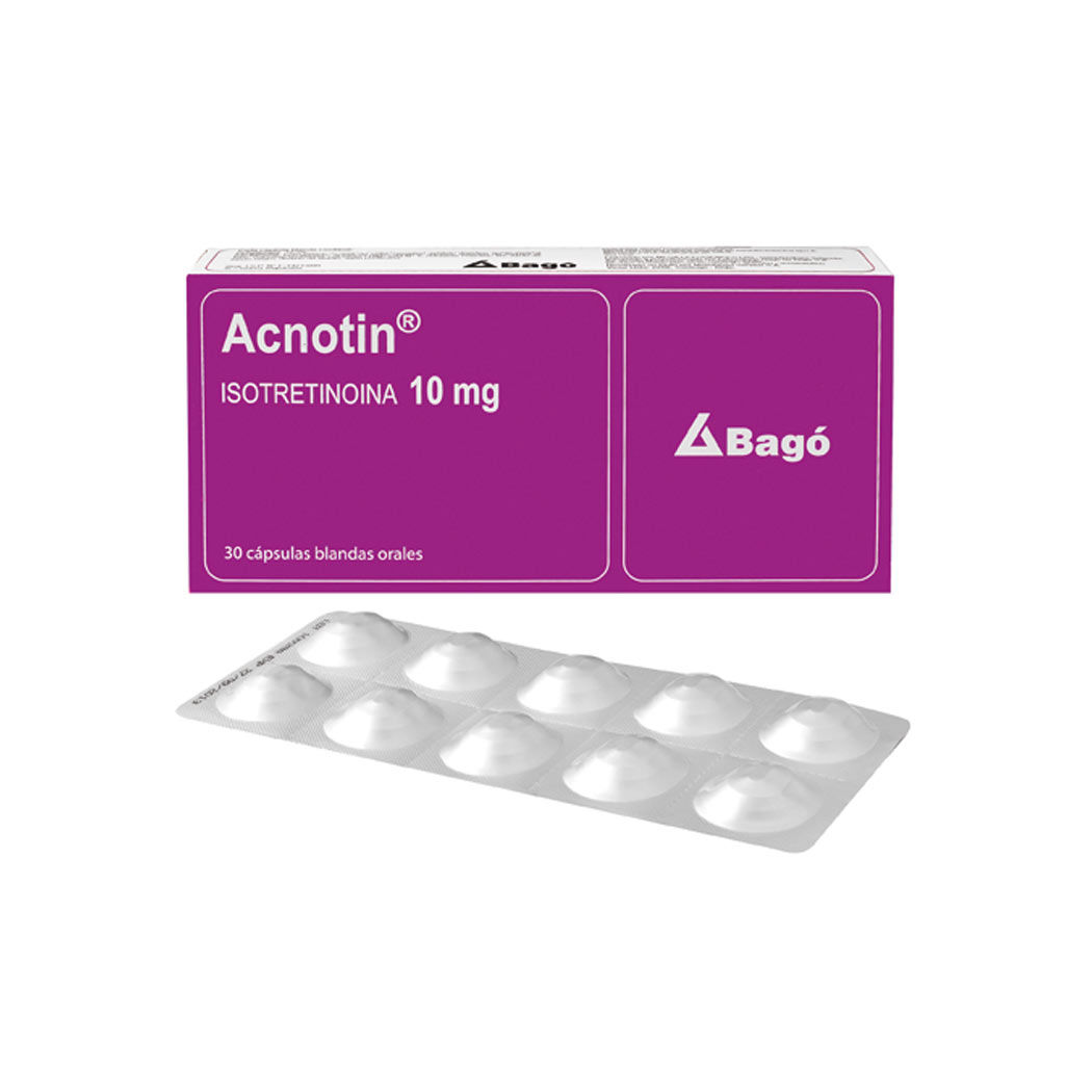 Isotretinoina capsulas 10 mg