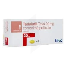 Teva tadalafil 20mg 8 comprimés