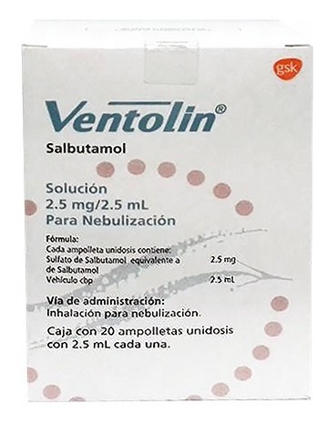 Ventolin Salbutamol 5 Mg/ml Precio