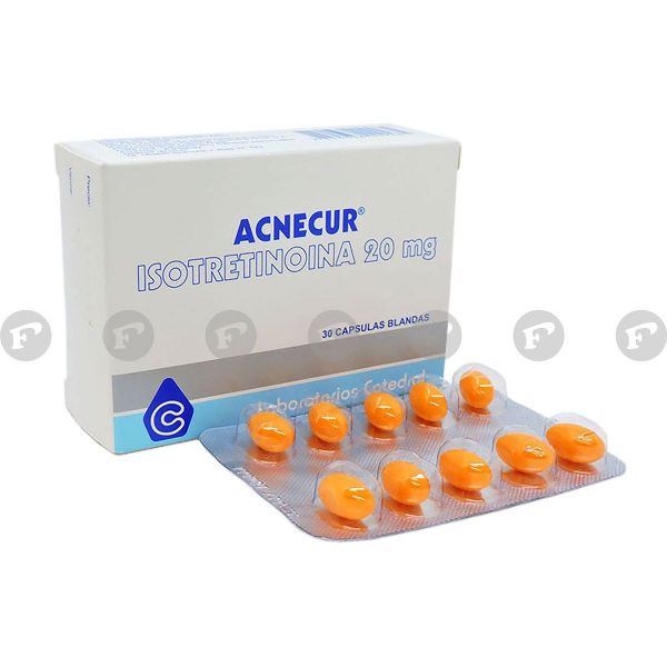 Isotretinoina capsulas 20 mg