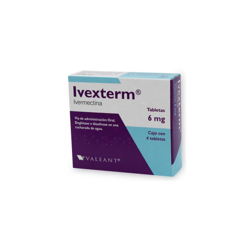 Ivexterm 6mg c/4 tabletas