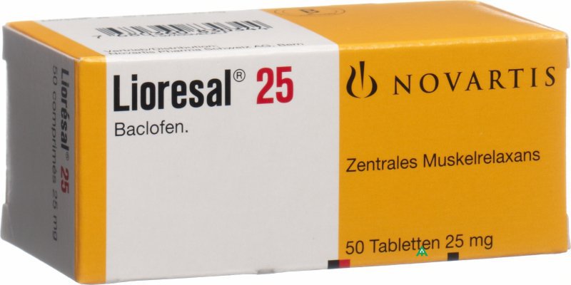 Lioresal 25 mg precio