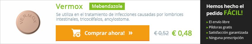 Mebendazol sin receta españa