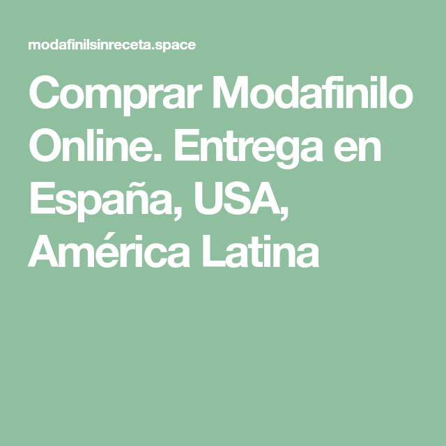 Modafinilo comprar en españa