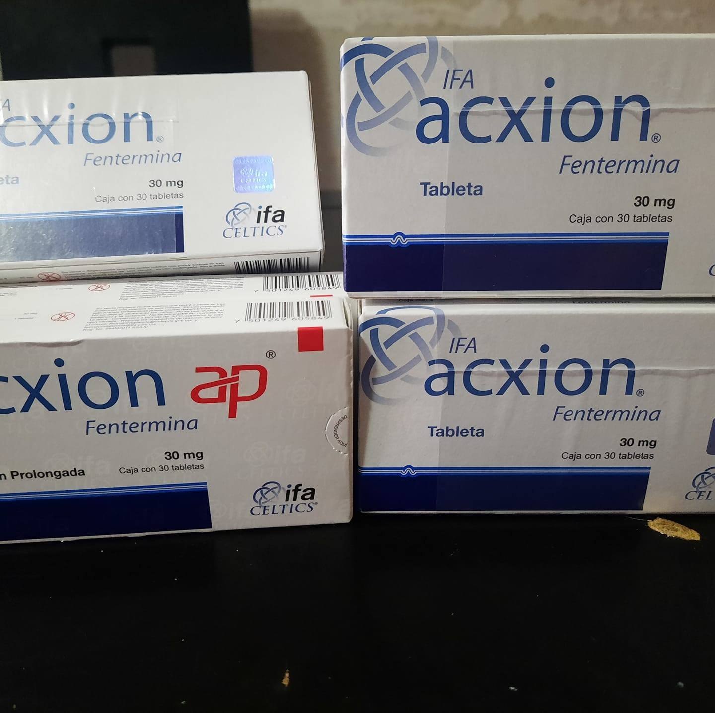 Precio de acxion fentermina 30 mg