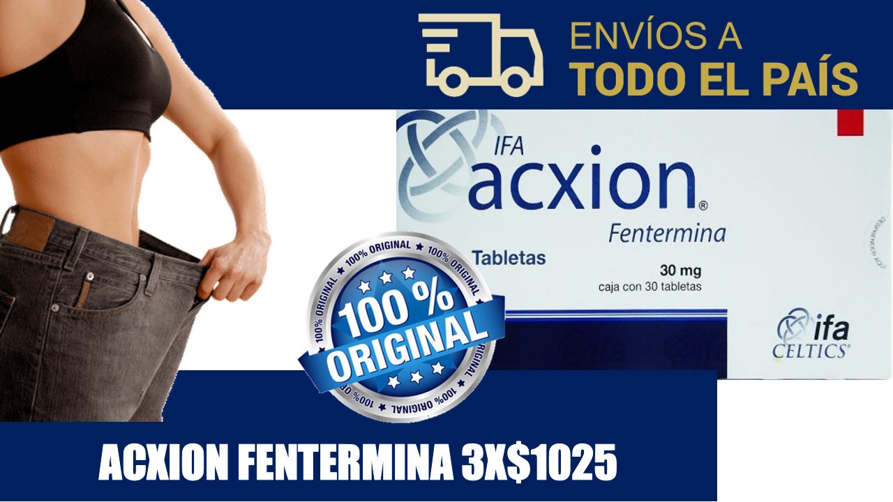 Precio de acxion fentermina 30 mg