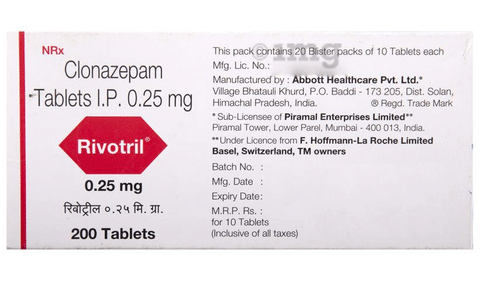 rivotril 0.25 mg online