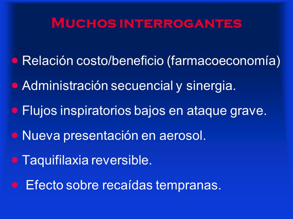 Salbutamol costo beneficio