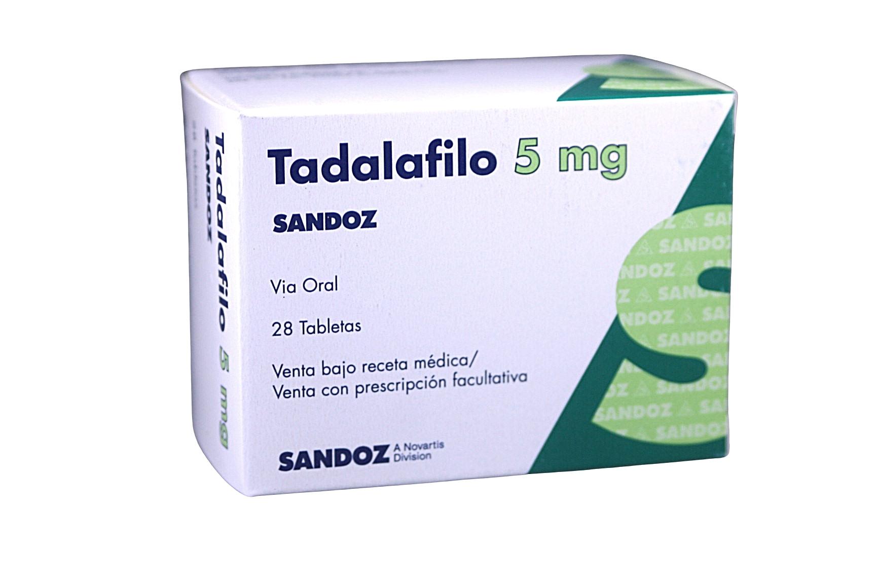 Tadalafilo sandoz precio