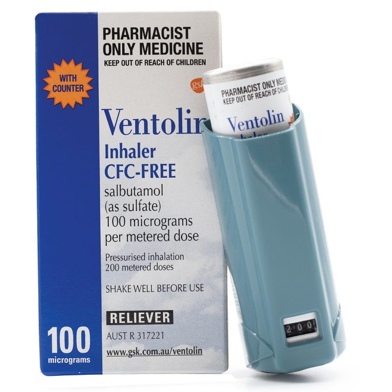 Ventolin salbutamol inhaler online