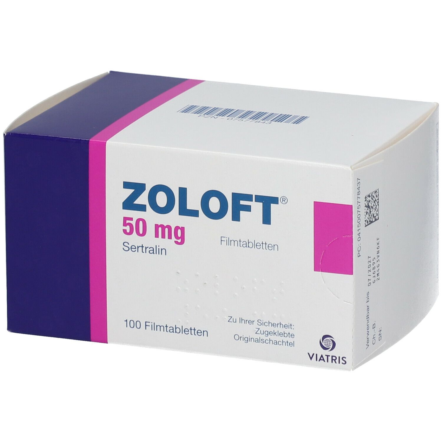 Zoloft 50 mg to 25mg