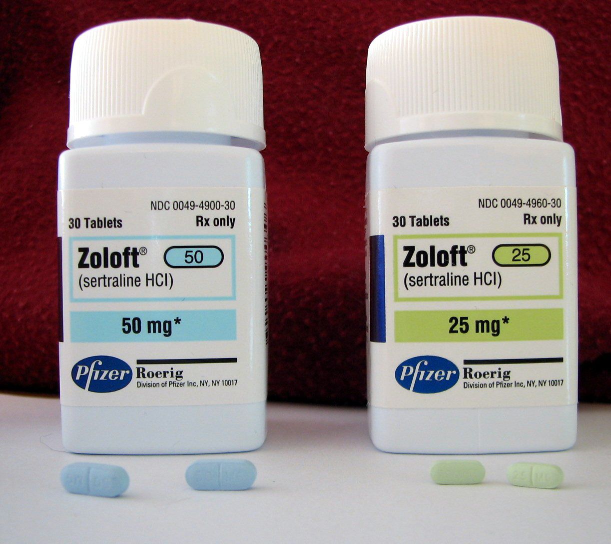 Zoloft 50 mg to 25mg